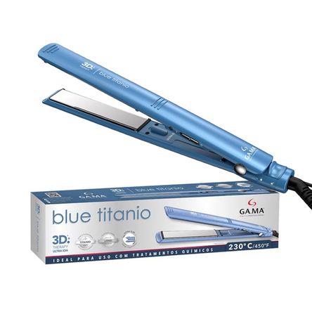 Plancha Alisadora Gama 3D Blue Titanio BECHS0000002426 Azul GA.MA