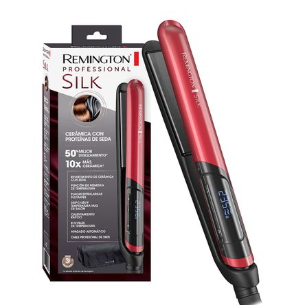 Plancha Alisadora Remington Silk Profesional S9600 Cerámica con Proteínas de Seda