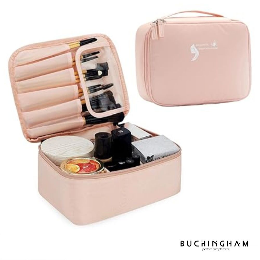 Neceser de Viaje Cosméticos y Maquillaje Buckingham MDA290024 Rosado