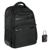 Kit Mochila porta laptop Truper Candado combinación Hermex