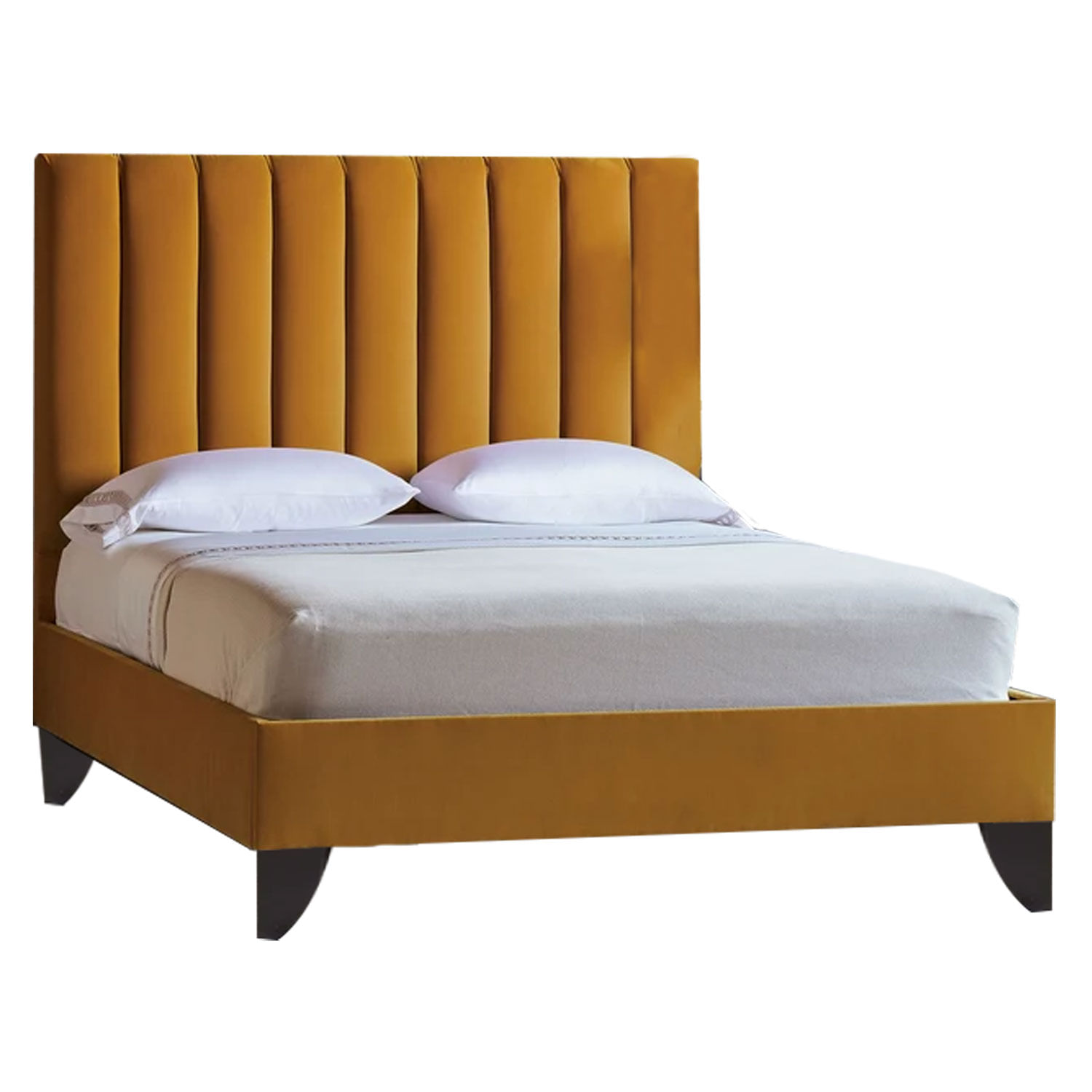 Cama Tapizada Listón LeMueble 1.5 Plz Gold