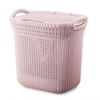 Cesto De Ropa khipu De 40L Reyplast Rosado