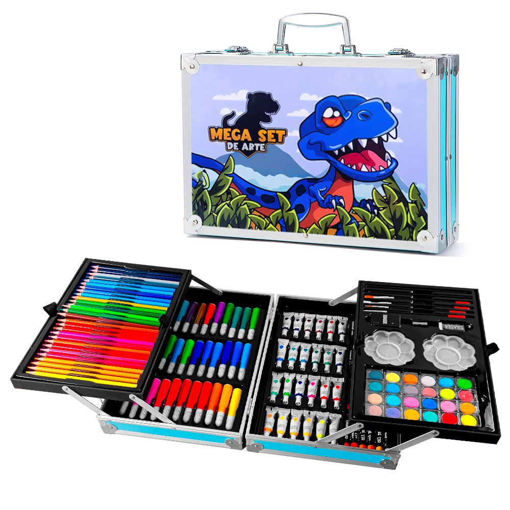 Set Arte Maleta Aluminio 145 Piezas Niño | Promart.pe - Promart