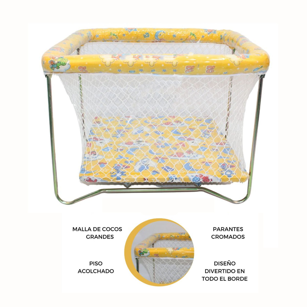 Corral Para Bebes Cambrel Economico Nacional Amarillo