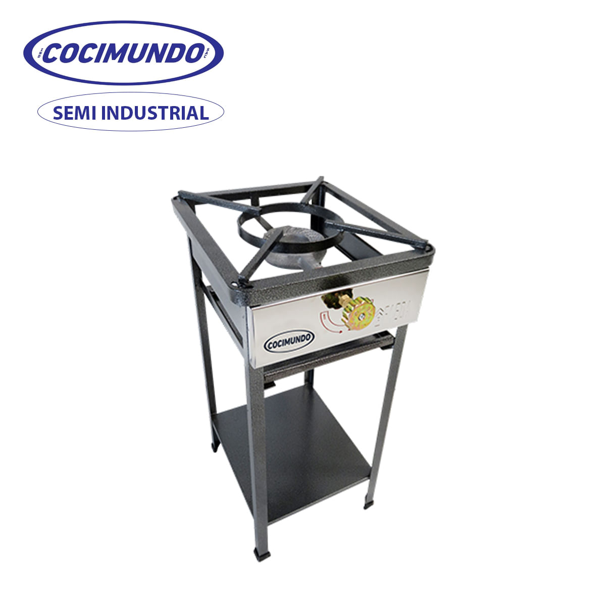 Cocina 1H CPatas largas Semi Industrial A Gas Acero - Cocimundo