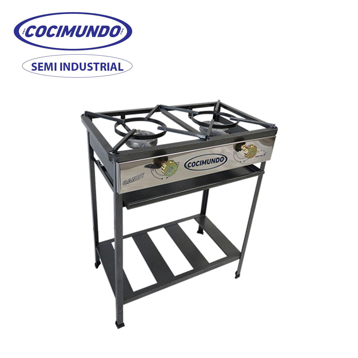 Cocina de Pie 2H Semi Industrial A Gas Acero - Cocimundo