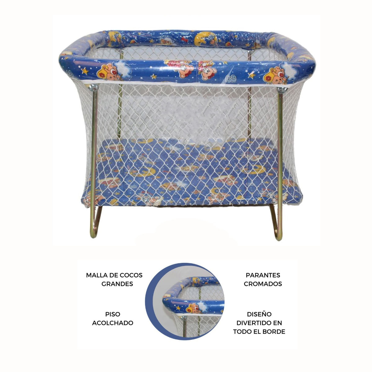 Corral Para Bebes Cambrel Economico Nacional Azul