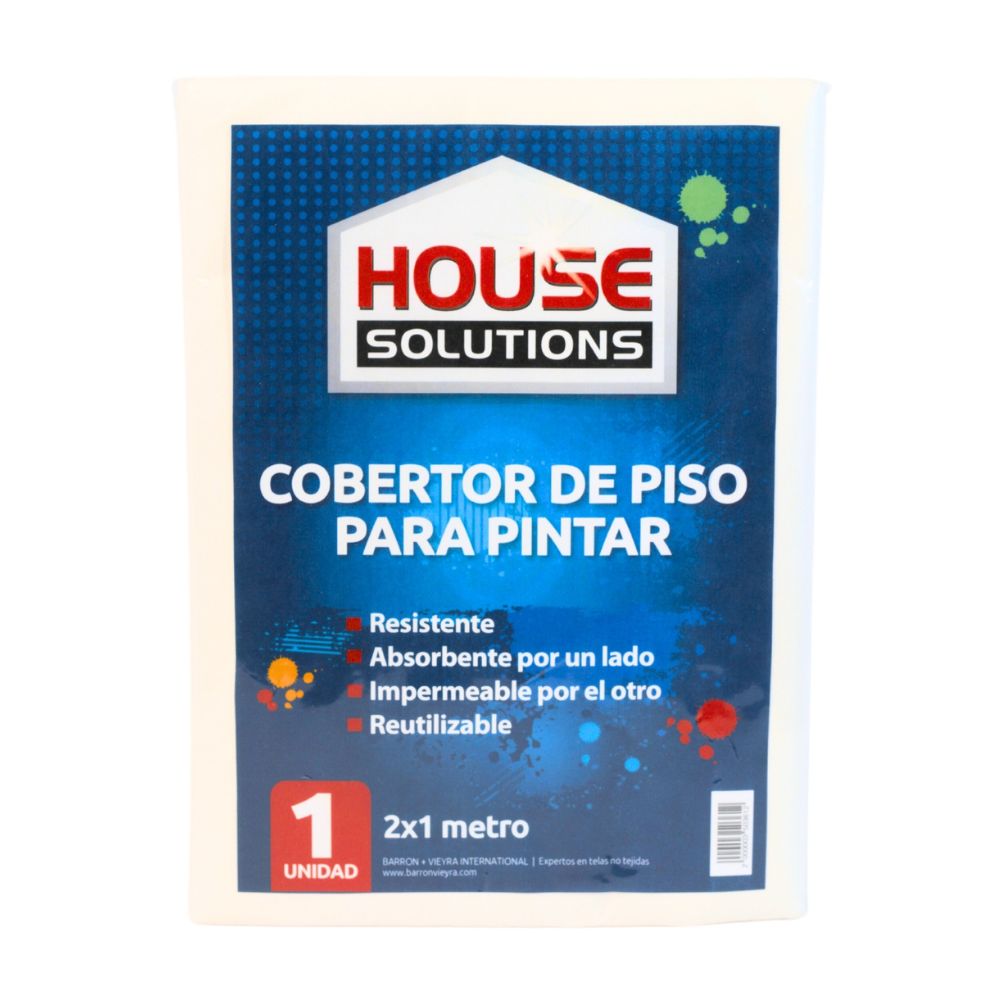 Cobertor de Piso Protector House Solutions Blanco de 200x100 cm