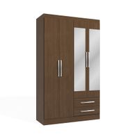 Ropero Capri MDP Jacaranda Orange de 4 Puertas y 2 Cajones con Espejo