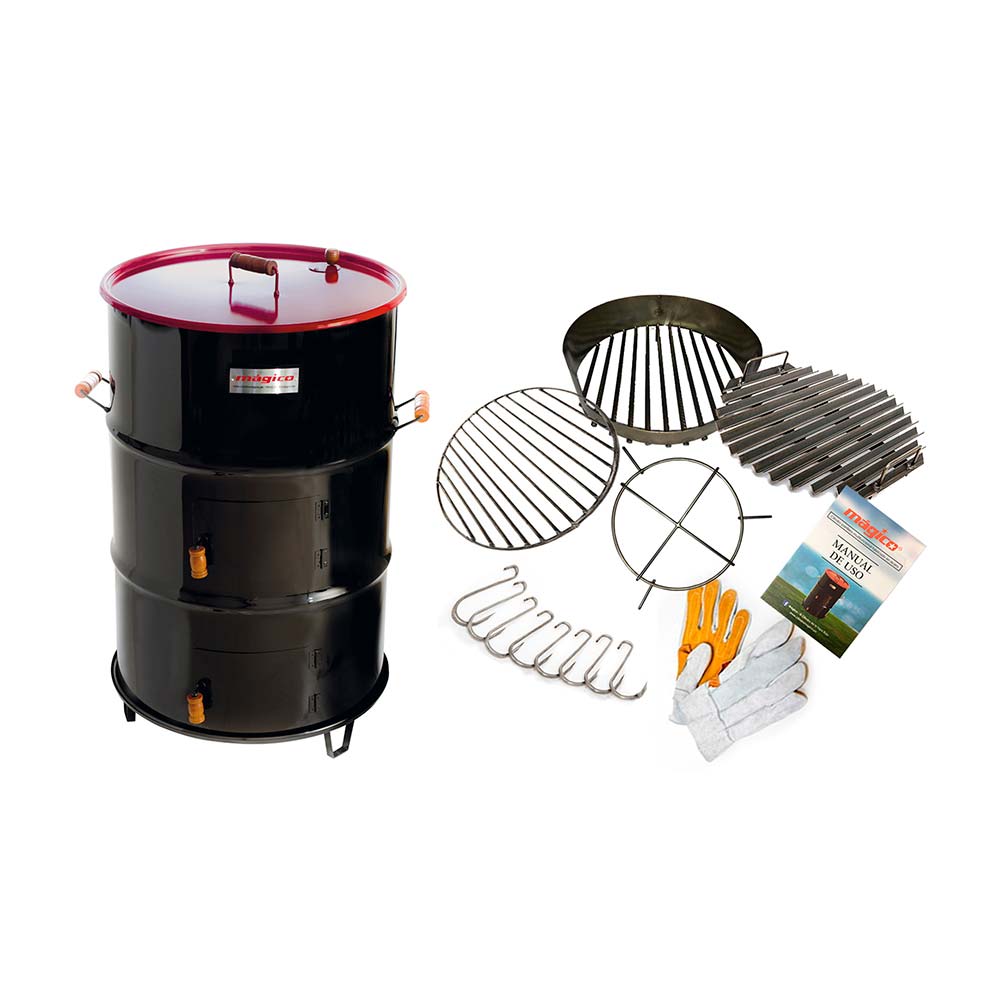 Cilindro parrillero tapa roja grande Mágico