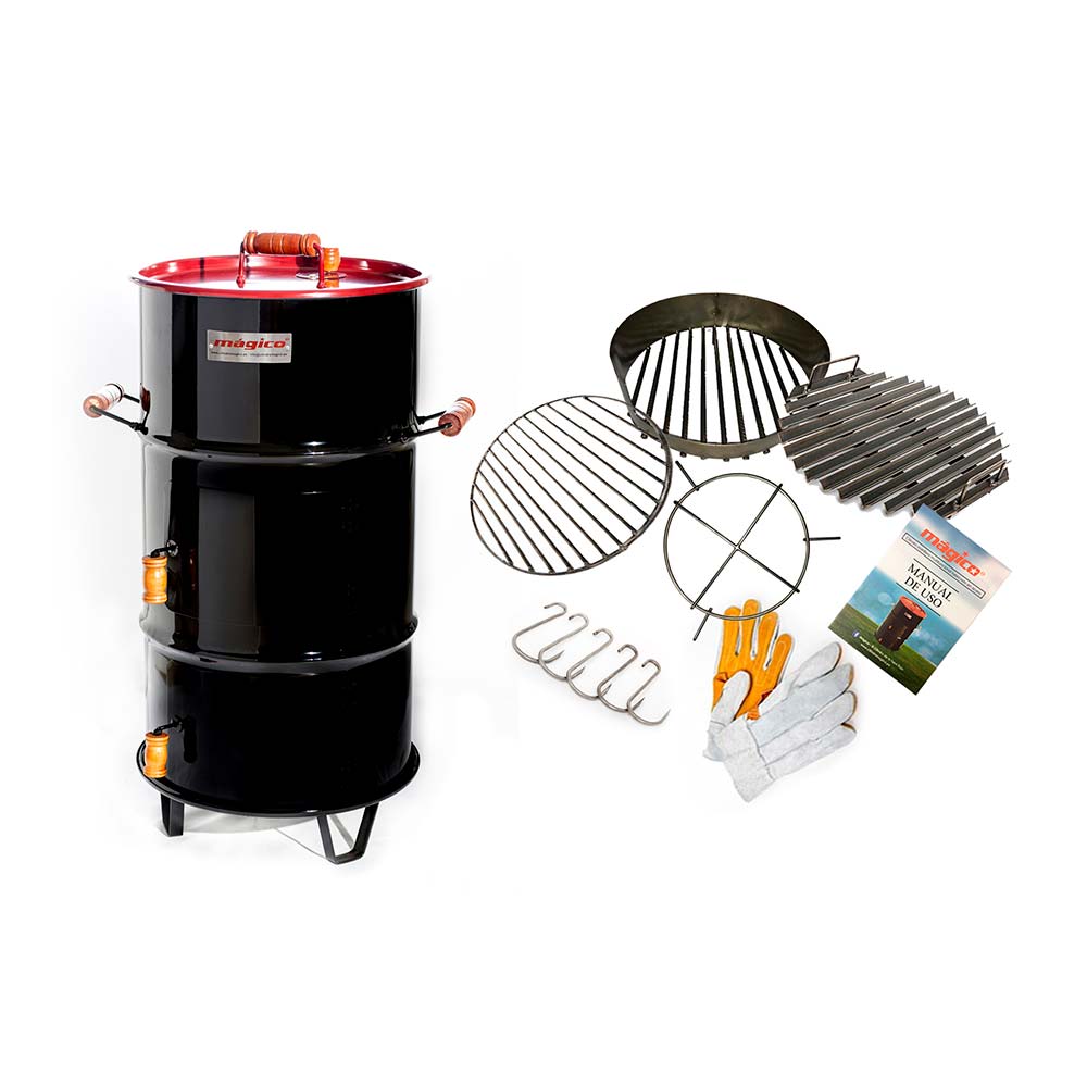Cilindro parrillero tapa roja chico Mágico
