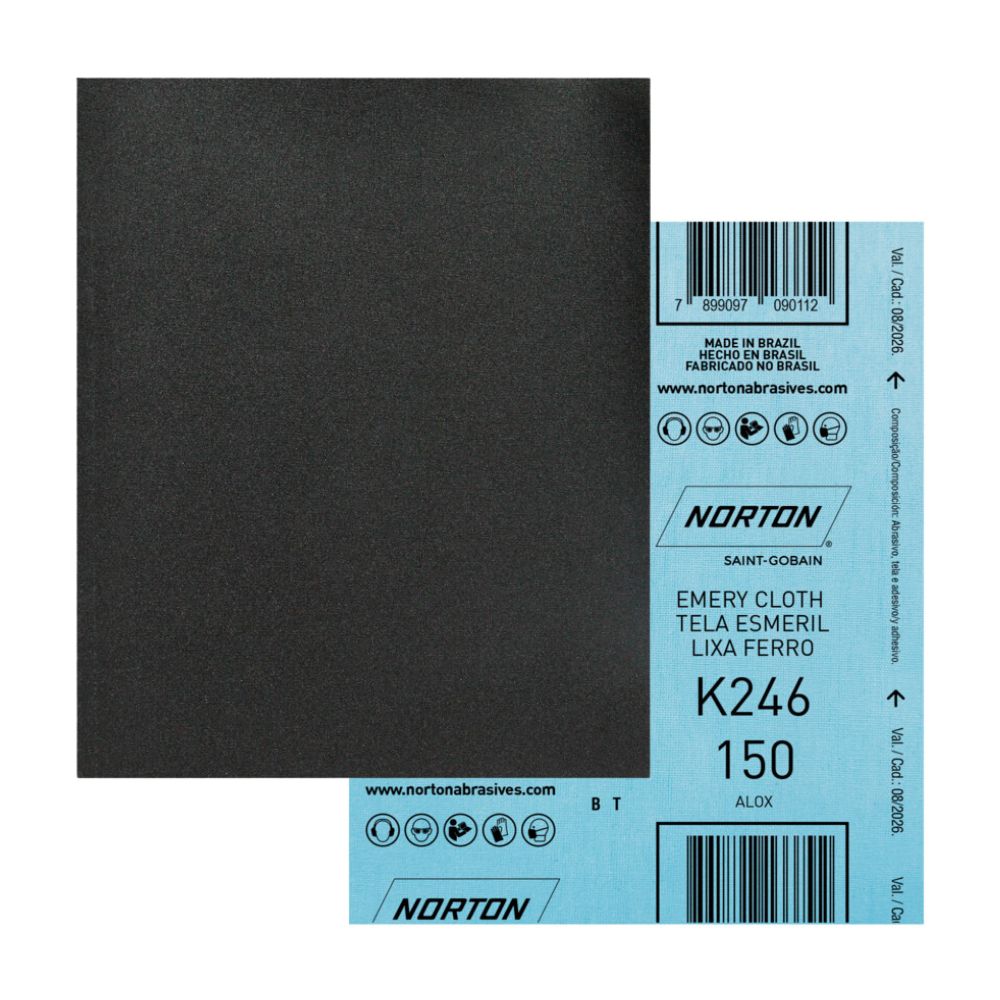 Lija de Fierro Norton K200 Óxido de Aluminio Grano 120 228x280mm