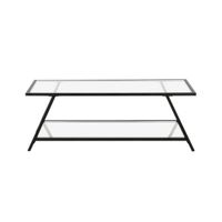 Mesa de Centro Casa Concepto Kiryat Hecho de Metal Pintado al Horno Color Negro
