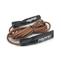 Soga de Salto Gym Fitness Cardio De Cuero Mango Pvc