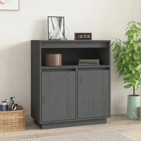 Aparador Moderno Loid Negro R&R MUEBLES