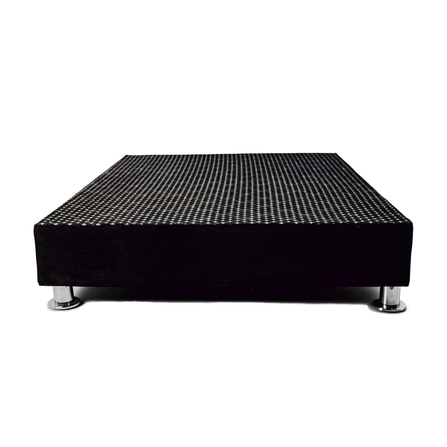Box Tarima reformado y acolchado 2 Plazas - Color Negro / inc inst patas