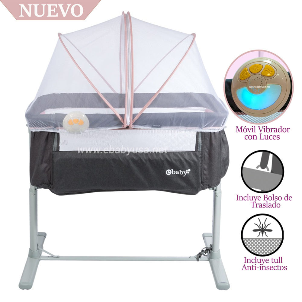 Cuna Colecho Ebaby Tami EB756 Rosado