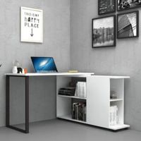 Escritorio Moderno con Librero Cali color Blanco TU MESITA