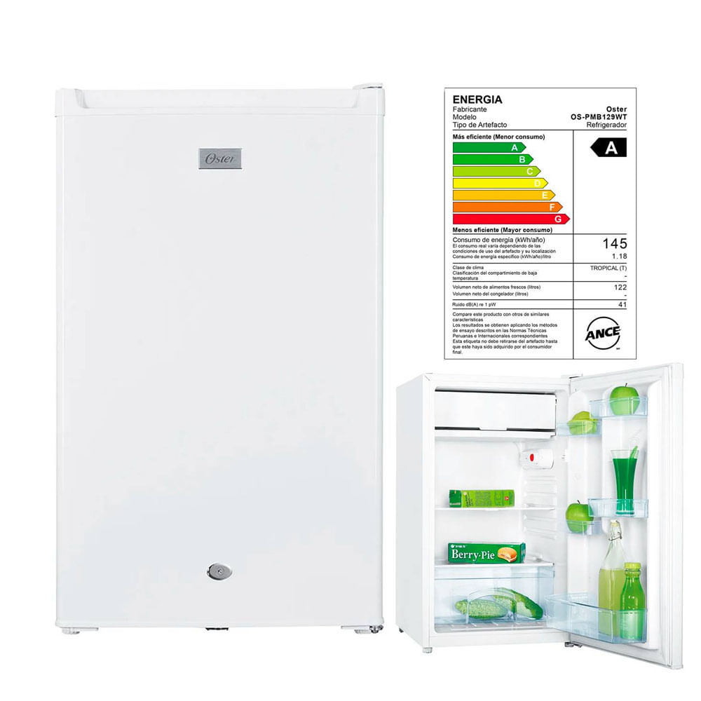 Frigobar Oster 122 Litros OS-PMB129WT Blanco