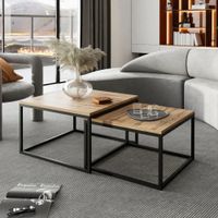 Mesa de Centro Moderna Kurokawa Doble R&R MUEBLES