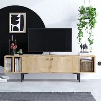 Mesa de TV Moderna Marjorie color Duna 2 puertas TU MESITA