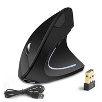 Mouse Vertical Inalambrico Ergonómico Usb Recargable Dual Mode 24hz