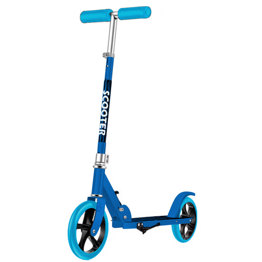 Scooter Clásico Dos Ruedas Adultos Niños Color Azul