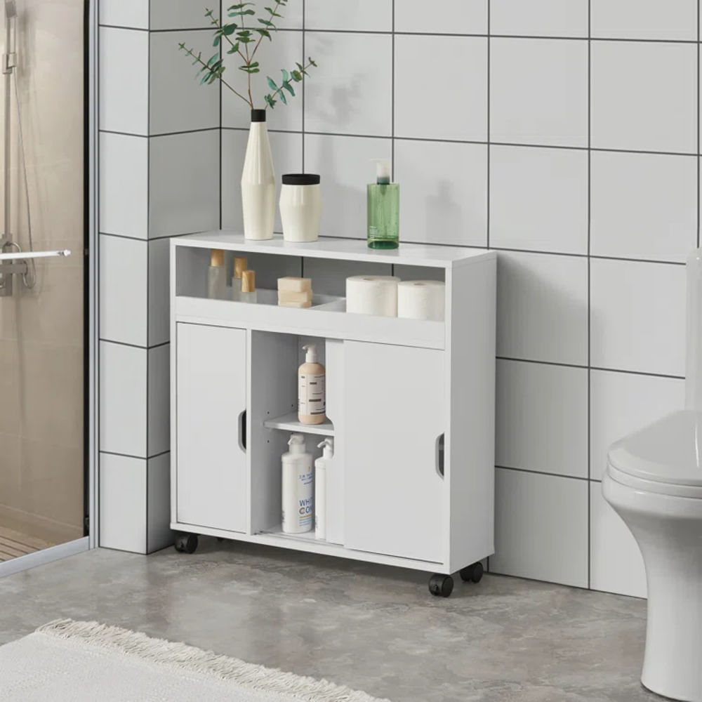 Mueble de Baño Organizador Moderno Kozume Blanco R&R MUEBLES