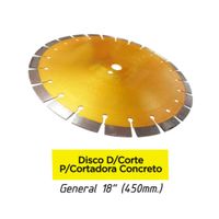 Disco de Corte para Cortadora Concreto General 18"" (450mm)