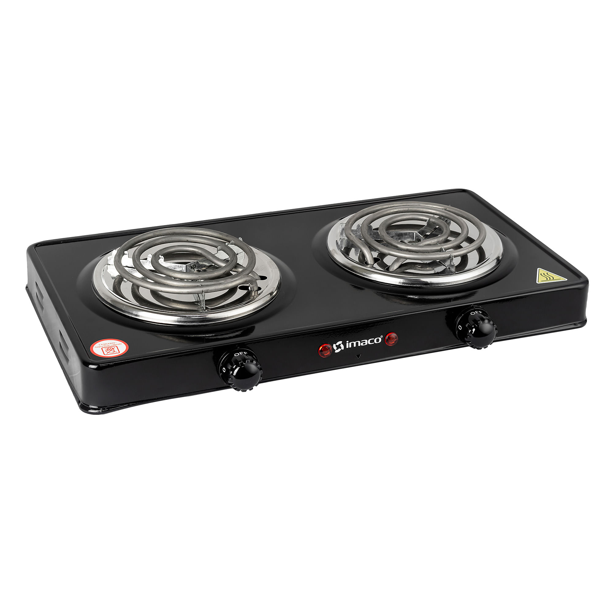 Cocina Eléctrica IMACO 2 Quemadores HP1400 Negro