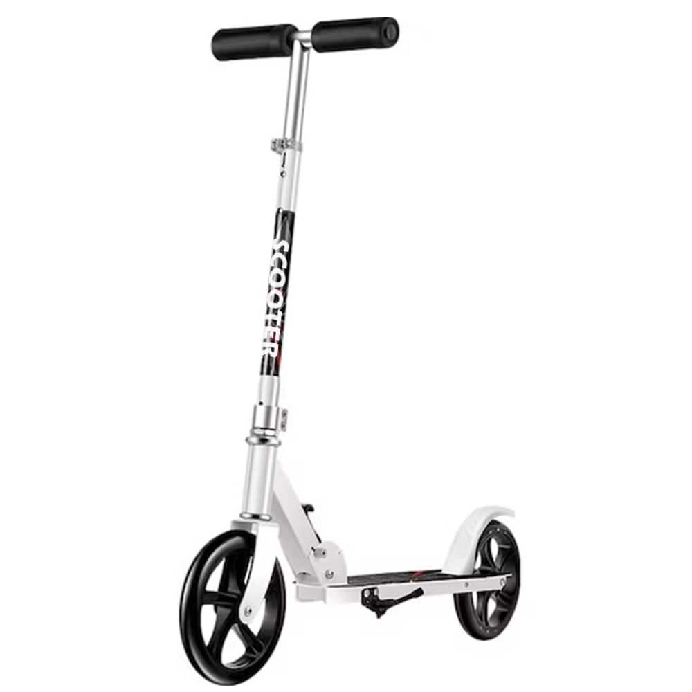 Scooter Clásico Dos Ruedas Adultos Niños Color Blanco
