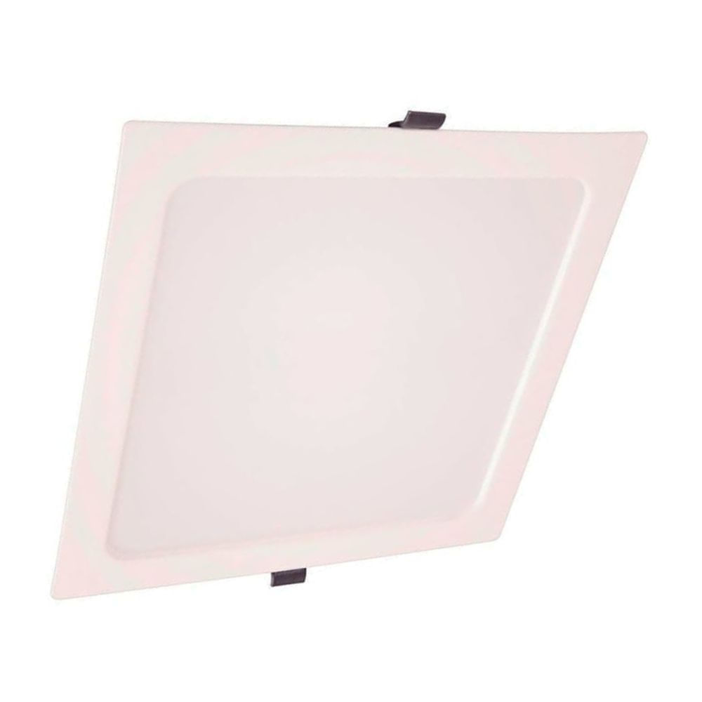 Downlight LED Cuadrado 12W Tramontina Blanco Excelente Disipador de Calor