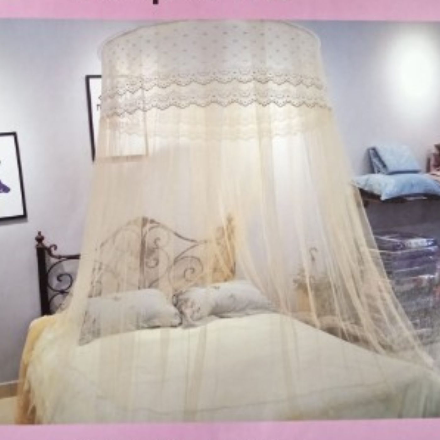 Mosquitero Princesa para Cama 3 Plazas King en Blanco
