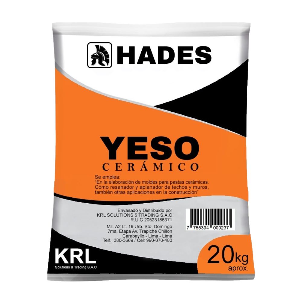 Yeso cerámico 20kg Hades
