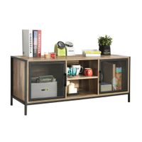 Mesa de Tv 50"" Turin Madera/Metal 120x48x39cm Marrón Orange