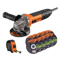 Amoladora Truper ERGO PRO 850W, 10 discos de corte, 1 Wincha 3m Truper