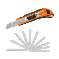 Cutter profesional navaja retráctil 6 + repuesto - truper