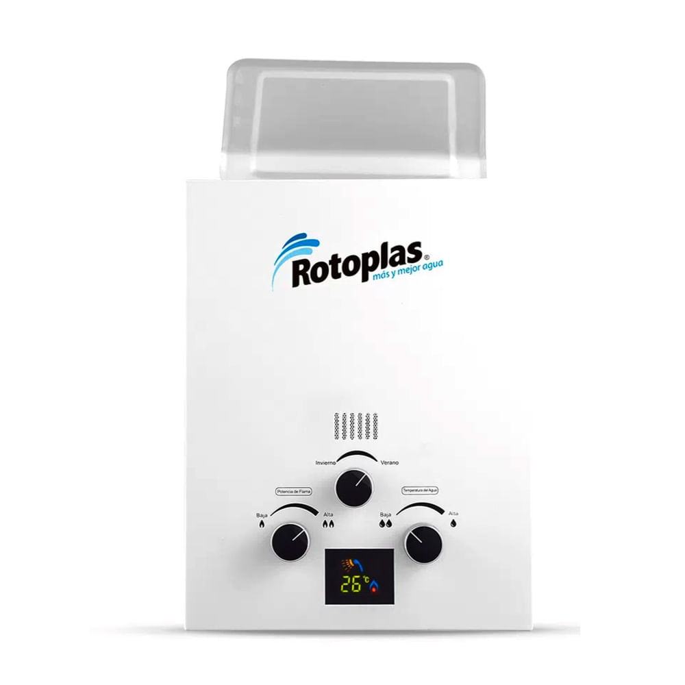 Calentador a gas Flaming 5.5L GN Rotoplas