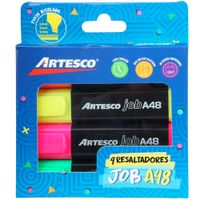 Resaltador ARTESCO Job Neón Paquete 4un