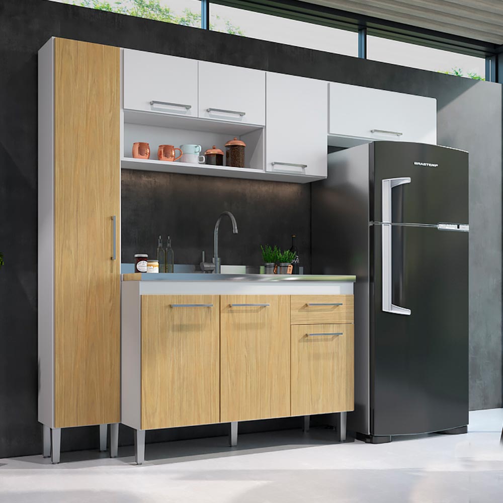 Mueble Alacena de Cocina Madrid 223cm MDP Orange