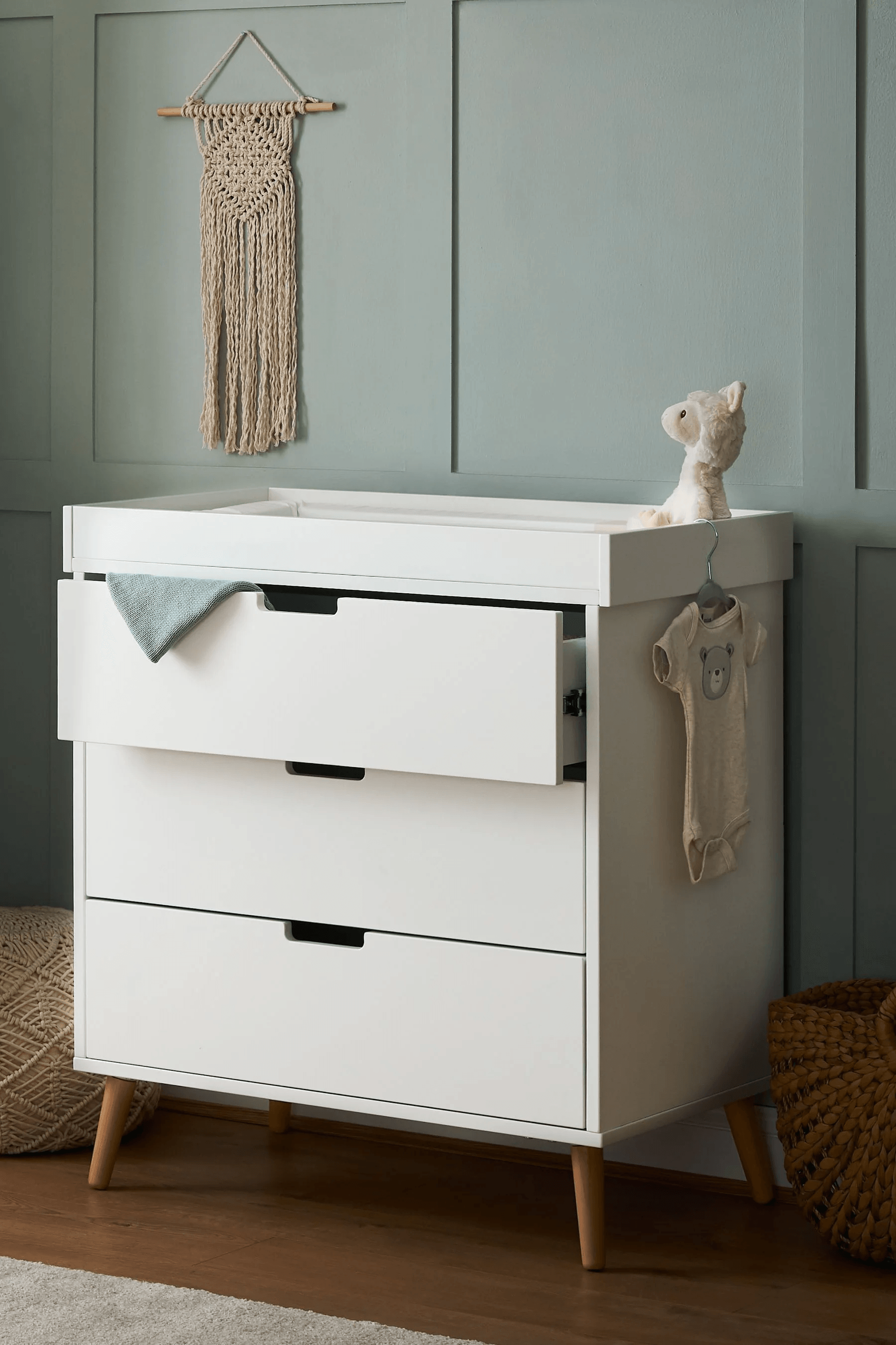Cómoda Clásica para Bebés Karina color Blanco TU MESITA