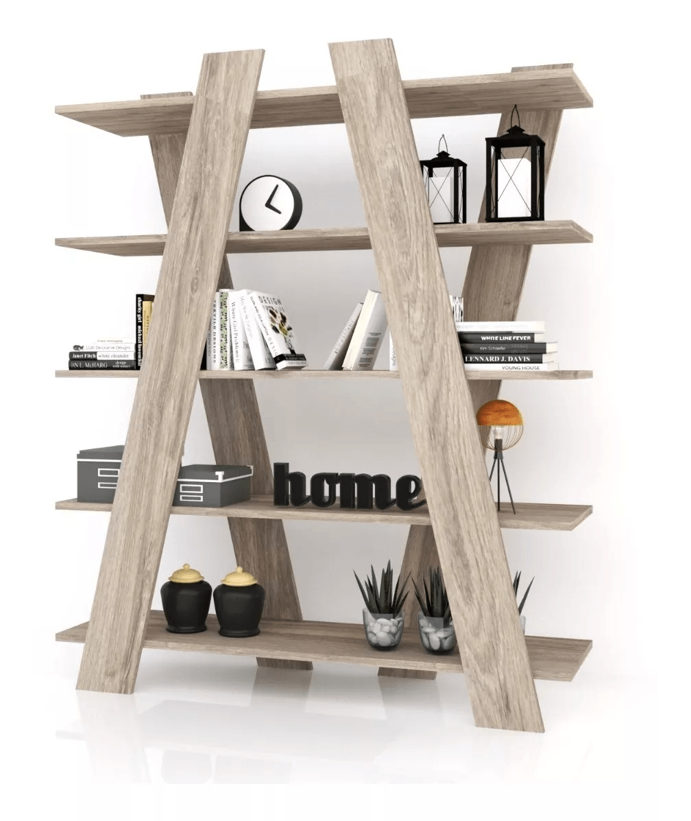 Moderno Estante Ximena color Marrón claro TU MESITA