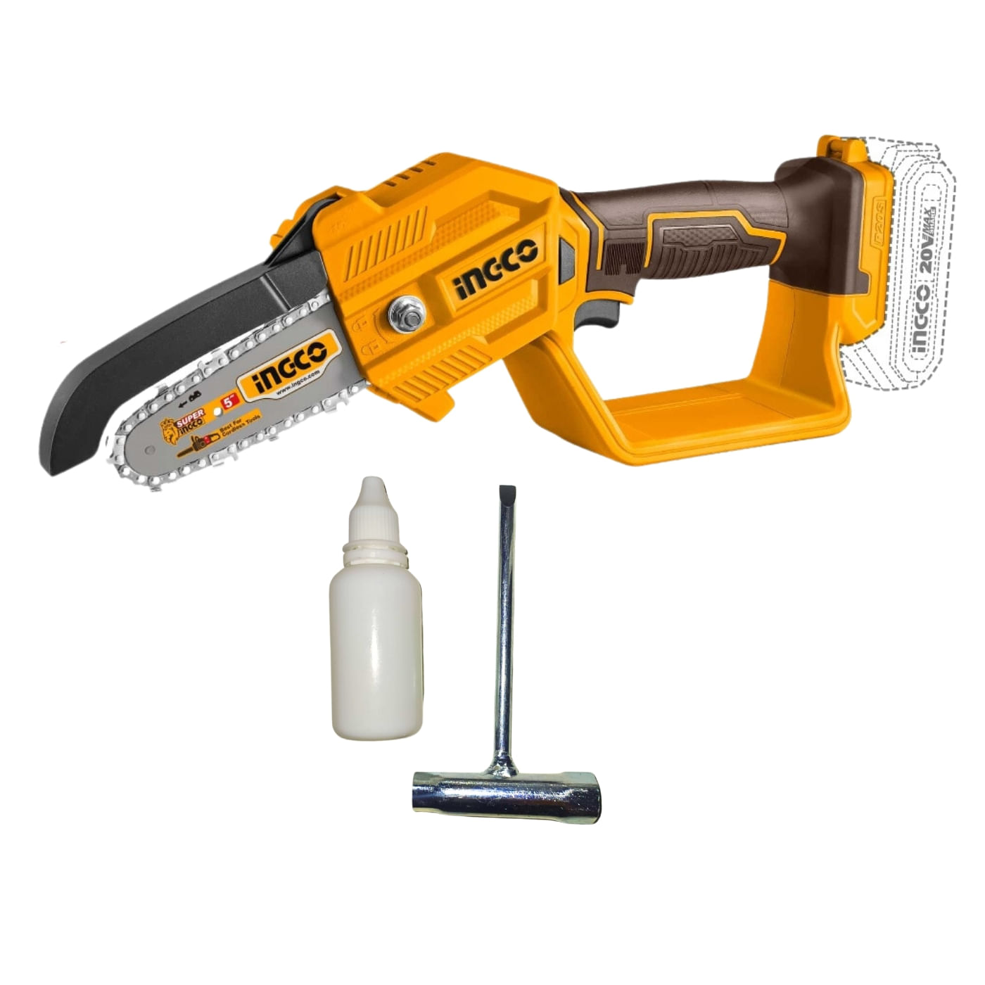 Mini Motosierra 5" 20v Ingco CGSLI2058