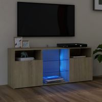 Muebles de TV Niburu con luces LED color Macadamia TU MESITA