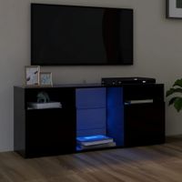Mueble para TV Niburu con luces LED color Negro TU MESITA