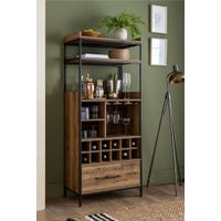 Mueble Alto de Bar Color Marrón 1 cajón TU MESITA