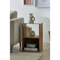 Mesa Lateral Multiusos Piastri color marrón TU MESITA