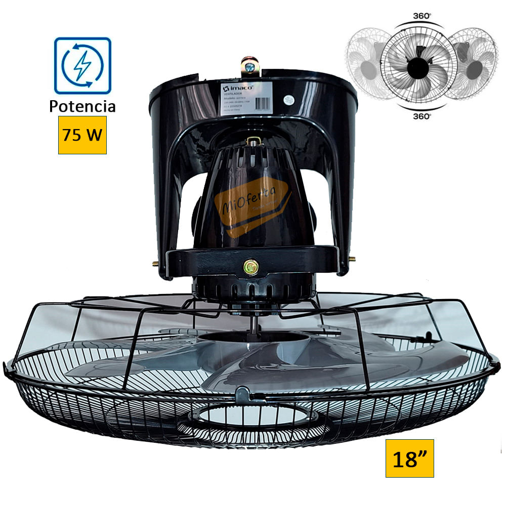 Ventilador Orbital de Techo OCF7919 18 pulgadas