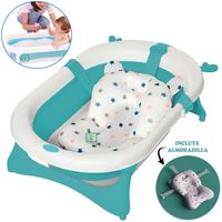 Bañera Tina de Baño Plegable Venadito Mas Almohadilla