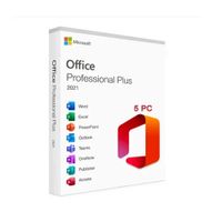 Licencia Microsoft 2021 Pro 5 Computadoras